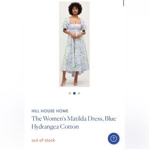 Hill House Home | Matilda Dress | Blue Hydrangeas | Medium